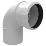 Burgerhout Safe-PP Rookgasbocht 87° 80 mm mof x spie PP wit